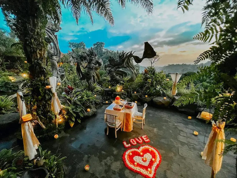 Dedari Restaurant at Dedari Sebatu Villa
